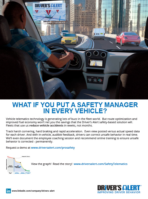 Safety telematics puts a manager in every vehicle to improve driver behavior!